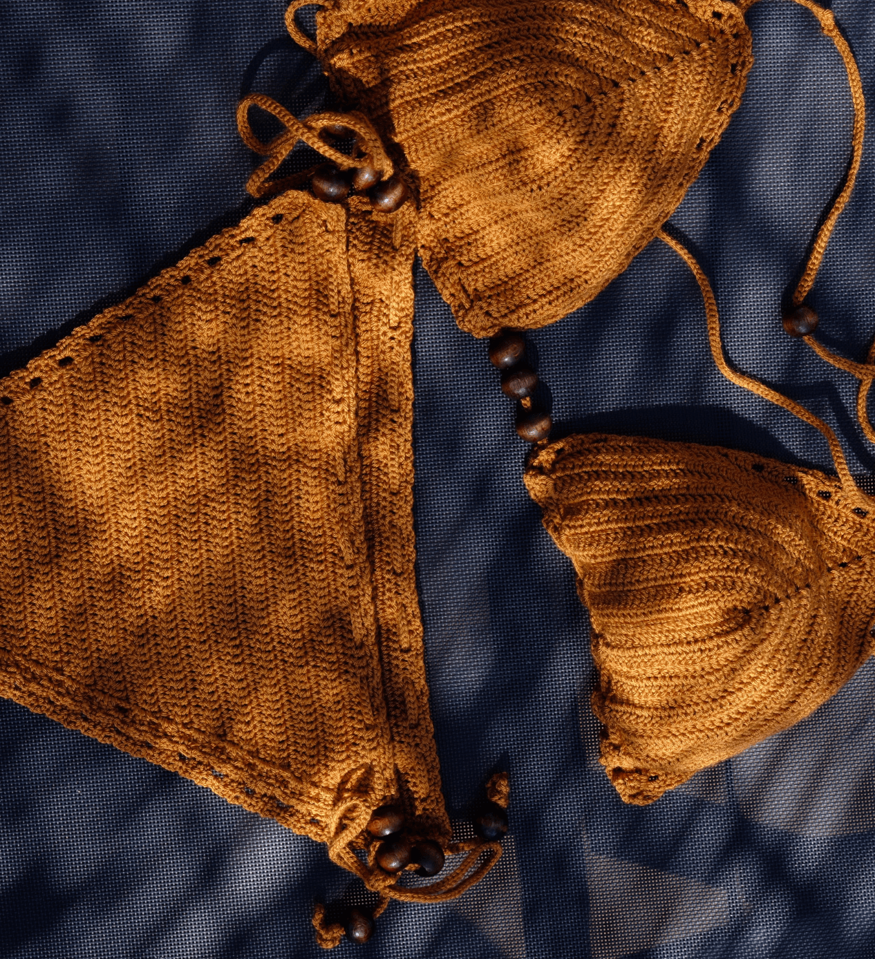 Kehribar El Örgüsü Bikini Takımı